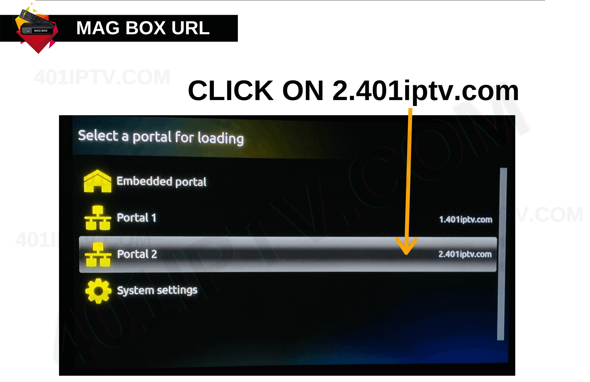 03 HOW TO SETUP MAG BOX CURRENT URL11